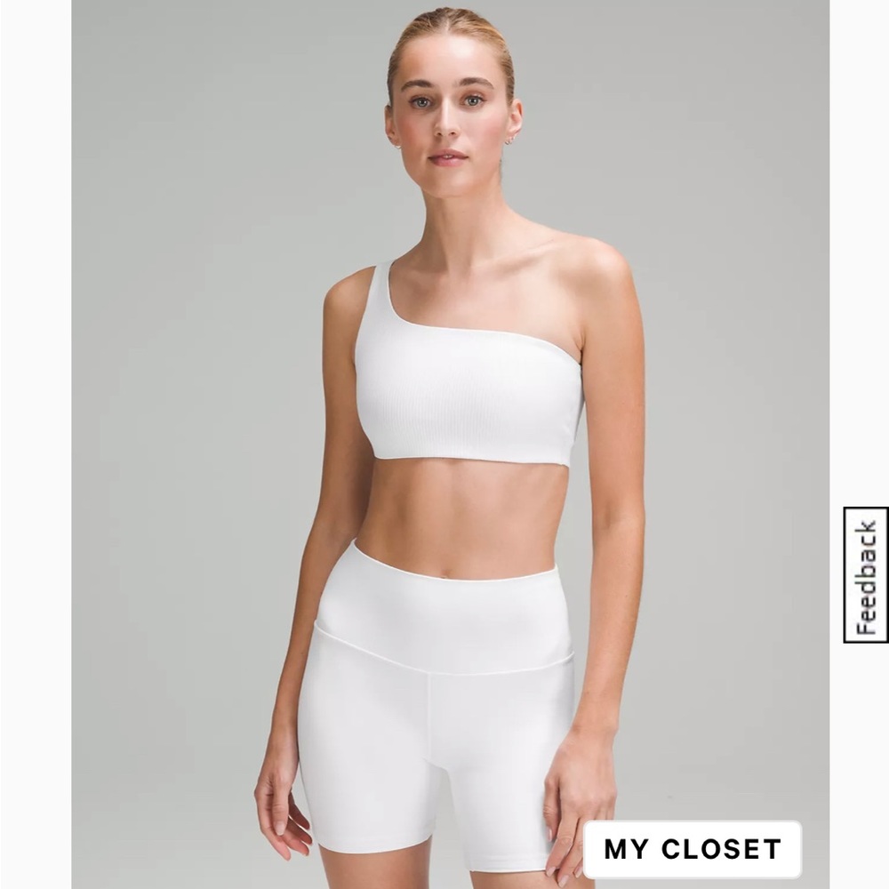 Lululemon Ribbed Nulu Asymmetrical Yoga Bra
Light Support, A/B Cup